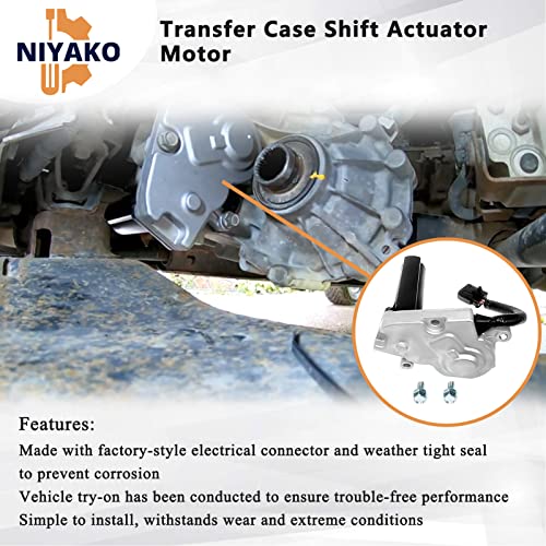 Niyako 4WD Transfer Case Shift Encoder Motor Actuator, Replacement# 𝟔𝟎𝟎-𝟗𝟏𝟎 𝟏𝟗𝟏𝟐𝟓𝟓𝟕𝟏 𝟓𝟏𝟕𝟎𝟓𝟒𝟑𝐀𝐀 Fit Chevy Avalanche Silverado Tahoe Suburban Sierra Yukon XL Escalade - Image 2