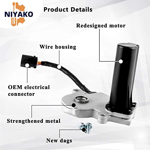Niyako 4WD Transfer Case Shift Encoder Motor Actuator, Replacement# 𝟔𝟎𝟎-𝟗𝟏𝟎 𝟏𝟗𝟏𝟐𝟓𝟓𝟕𝟏 𝟓𝟏𝟕𝟎𝟓𝟒𝟑𝐀𝐀 Fit Chevy Avalanche Silverado Tahoe Suburban Sierra Yukon XL Escalade - Image 5
