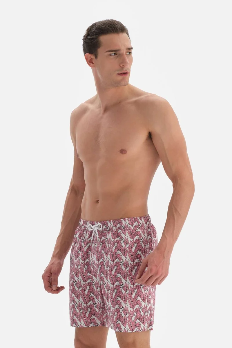 dagi Pink - Ecru Giraffe Des. Medium Shorts