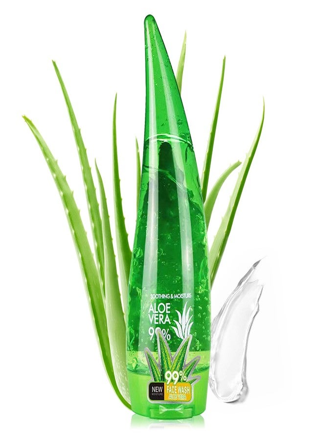 Fusang Organic Aloe Vera Gel for After Sun Skin Care,Natural Moisturizing Aloe Vera Gel for Face & Body,Easy to Portable Face Moisturizer,Travel Size Pure Vera Aloe Gel for all Skin Types 260 ml B - Image 1