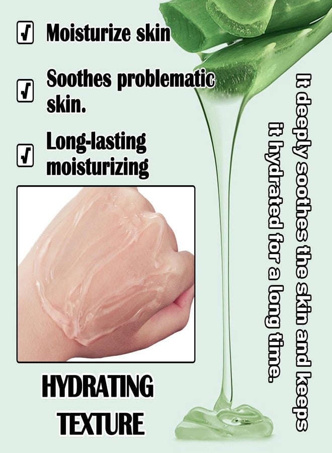 Fusang Organic Aloe Vera Gel for After Sun Skin Care,Natural Moisturizing Aloe Vera Gel for Face & Body,Easy to Portable Face Moisturizer,Travel Size Pure Vera Aloe Gel for all Skin Types 260 ml B - Image 4