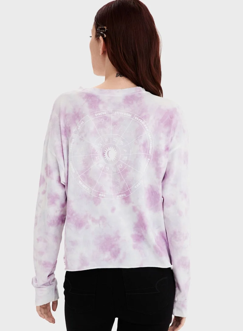 American Eagle Tie Dye Sweatshirt