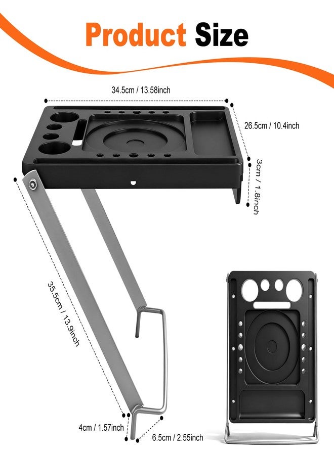 GQGP Anti-Slip Plastic Ladder Work Platform Tray - 17x12 Inch Ladder Accessory Project Tray for Step/Extension Ladders, 400 Pound Capacity Tool Stand System for Painters - Image 2