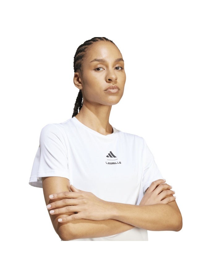 Adidas adidas W LM G T White Training T-SHIRTS for Women - 2XS - Image 3