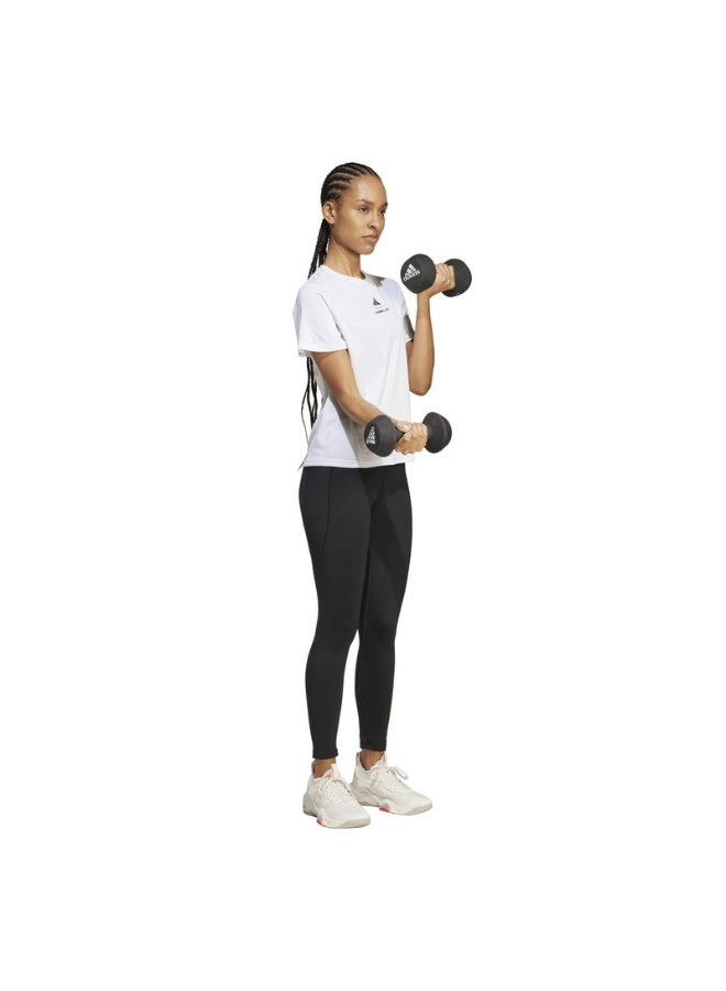 Adidas adidas W LM G T White Training T-SHIRTS for Women - 2XS - Image 5