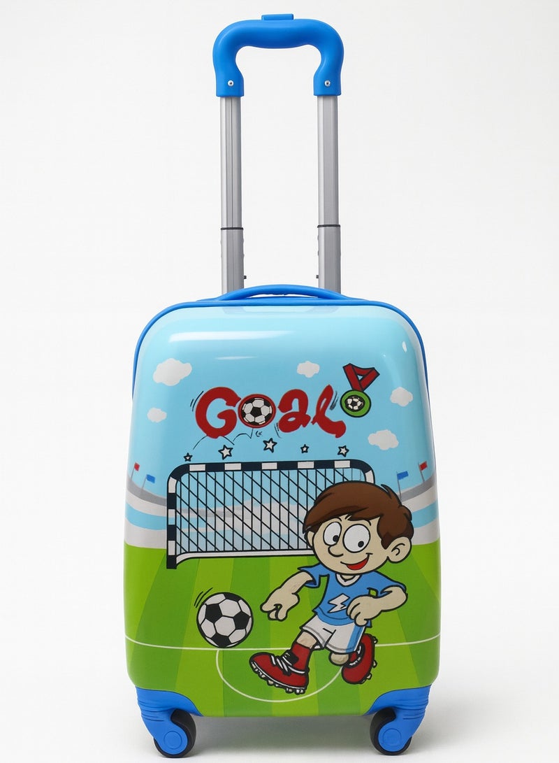 Football Boy-Hard Sided Polycarbonate Kids Trolley Luggage-16 Inches| FB-109