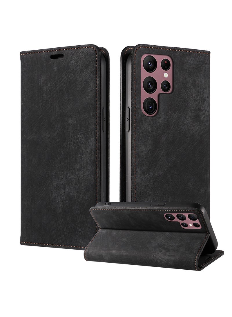 General Wallet Case for Samsung Galaxy S24/S24 Plus/S24 Ultra Flip Case, Credit Card Holder & Kickstand PU Leather Wallet Cover for Samsung S24/S24 Plus/S24 Ultra  - Image 1