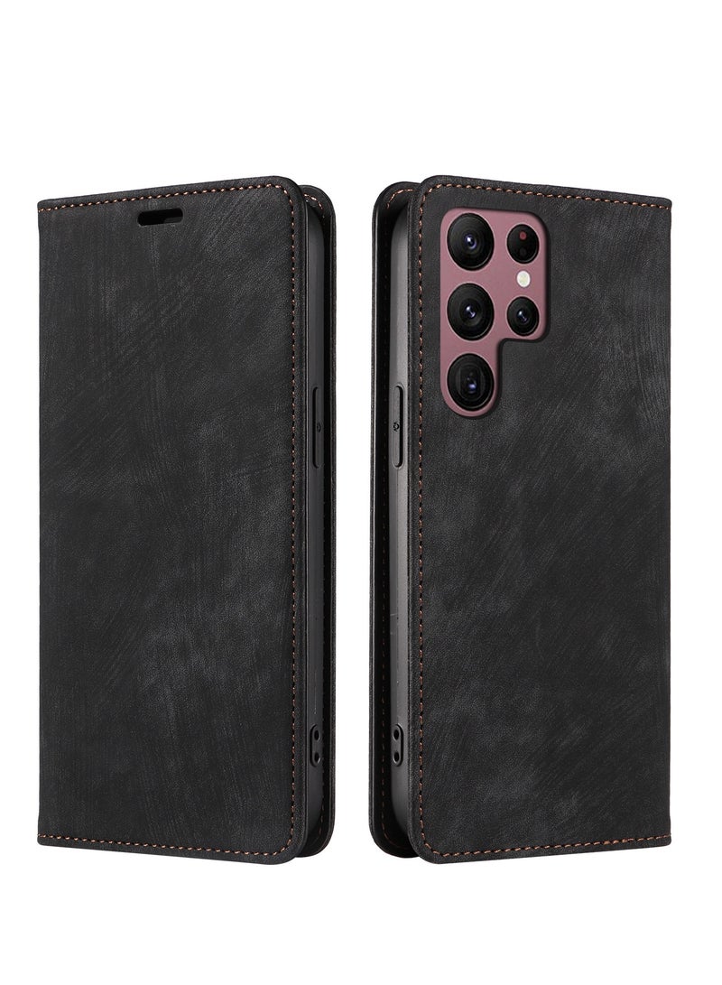 General Wallet Case for Samsung Galaxy S24/S24 Plus/S24 Ultra Flip Case, Credit Card Holder & Kickstand PU Leather Wallet Cover for Samsung S24/S24 Plus/S24 Ultra  - Image 2