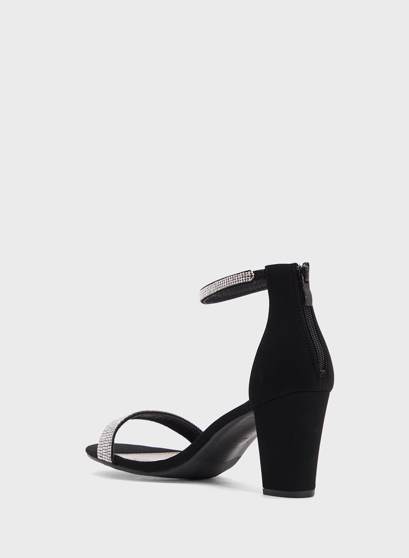 آن ميشيل صندل بكعب عريض مزين - Image 3
