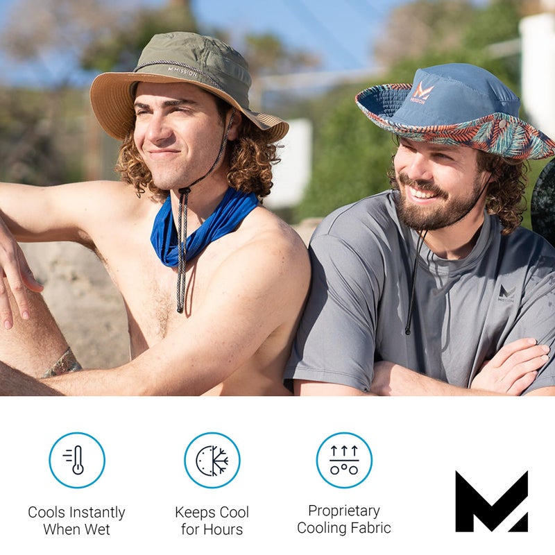 MISSION Cooling 12-in-1 Neck Gaiter, Blue - Lightweight & Durable - Cools Up to 2 Hours - UPF 50 Sun Protection - Machine Washable - Image 5