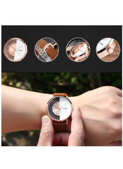 TOMI A unisex Brown Analog Leather Watch  - Image 5