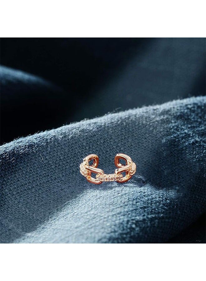 Mevecco Women Ear Cuff Earring Gold Non Pierced Ear Cartilage Clip on Wrap Hoop 14K Gold Filled Tiny Boho Beach Simple Minimalist Delicate Handmade Hypoallergenic Jewelry Gift-Sold as Single/Pair - Image 5