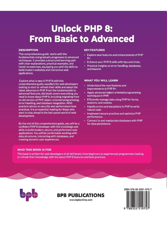 Unlock PHP 8: From Basic to Advanced: The next-level PHP 8 guide for dynamic web develop  - Image 2