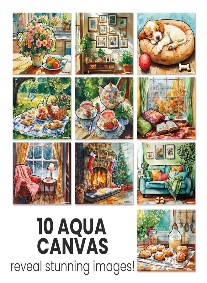 QUOKKA Water Painting Dementia Activities for Seniors - Cozy Home Edition - Alzheimers Products for Elderly - Activities for People with Dementia - Crafts for Seniors - Image 3