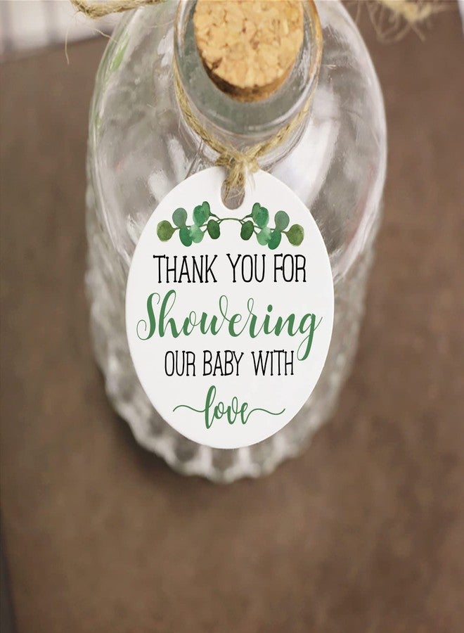 None/Brand Golden Ribbon Baby Shower Favor Tags - 2 Inches, 50 Count with String - Image 5