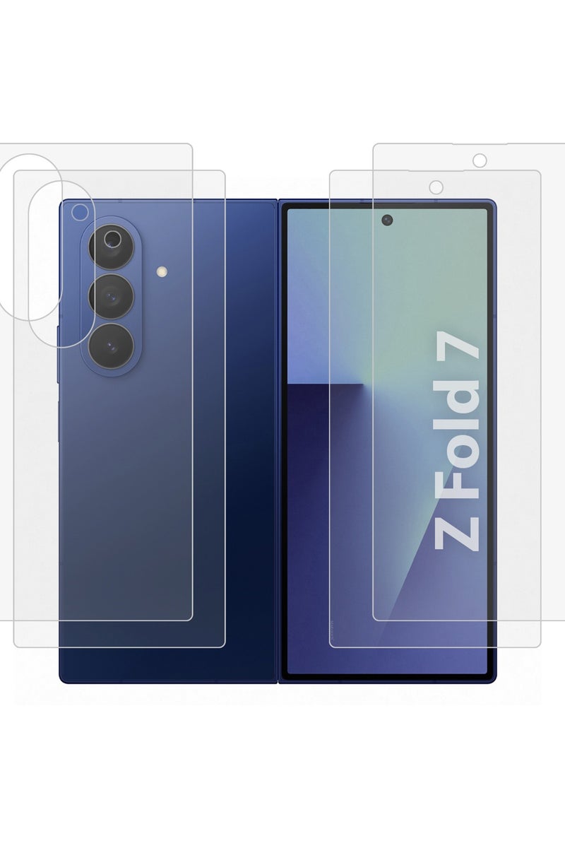 CATANES 2Packs Dual Guard Ceramic Screen Protector for Samsung Galaxy Z Fold 7 – Full Inner & Outer Display PET Protection - Image 1