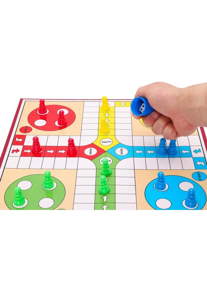 Toyland® 20 Piece Ludo Game with Foldable Board & Storage Box - Traditional Family Board Games - Ages 3+ - Image 2
