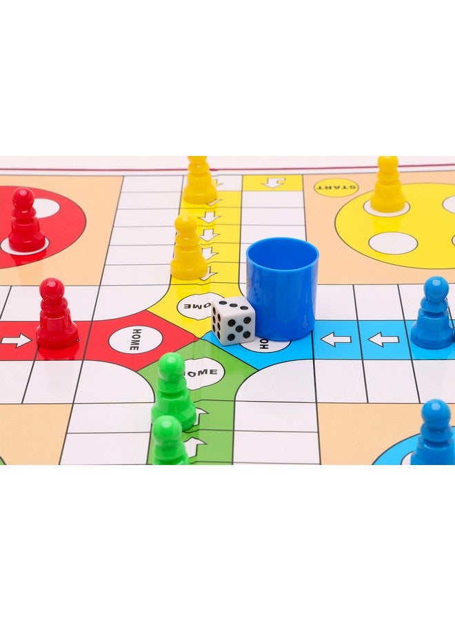 Toyland® 20 Piece Ludo Game with Foldable Board & Storage Box - Traditional Family Board Games - Ages 3+ - Image 4