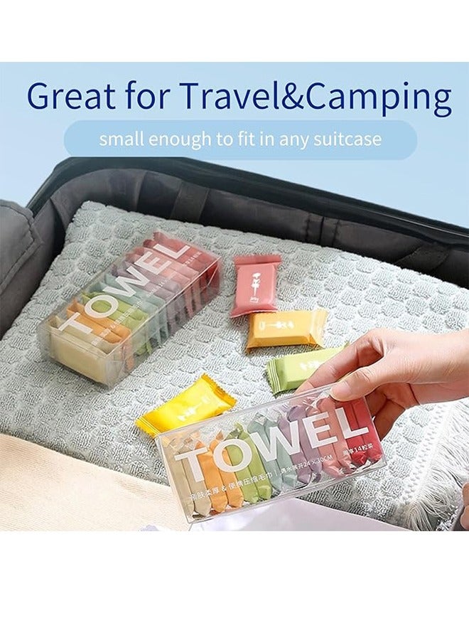 Disposable Compressed Towels, Portable Compressed Towel Sheets, 28 Pieces Travel Towels,Thickened Super Absorbent Towels For Travel Use, Face Towels Are Great For Outdoor Camping Hiking - Image 4
