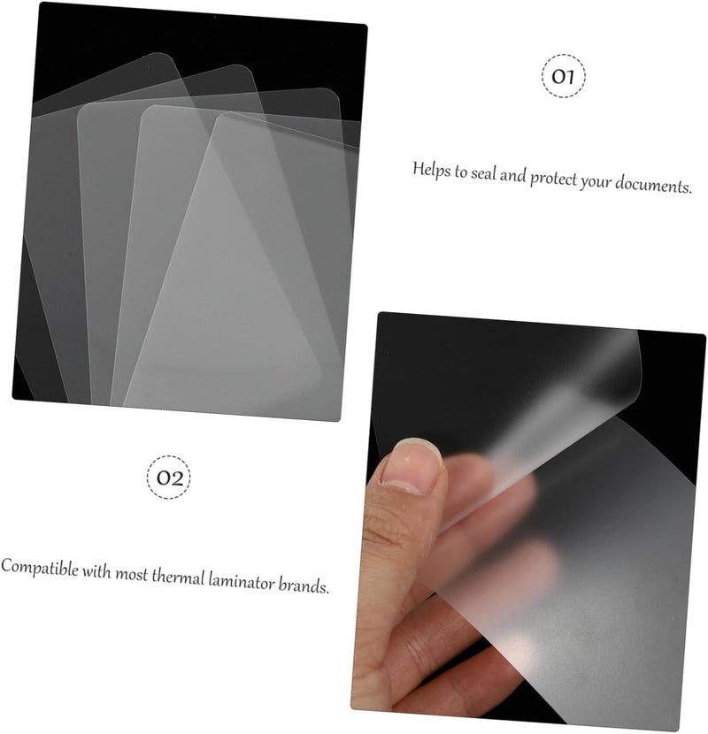400Pcs Thermal Laminating Pouches Transparent Lamination Film for Photos Id Cards Documents Fade Resistant Protection - Image 3