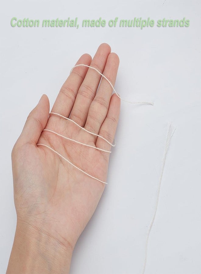 FREEBLOSS 300m Sashiko Thread 100% Cotton Embroidery Flosses White Hand Embroidery Thread 4 Strands Sashiko Quilting Thread for Sewing Needlework - Image 3