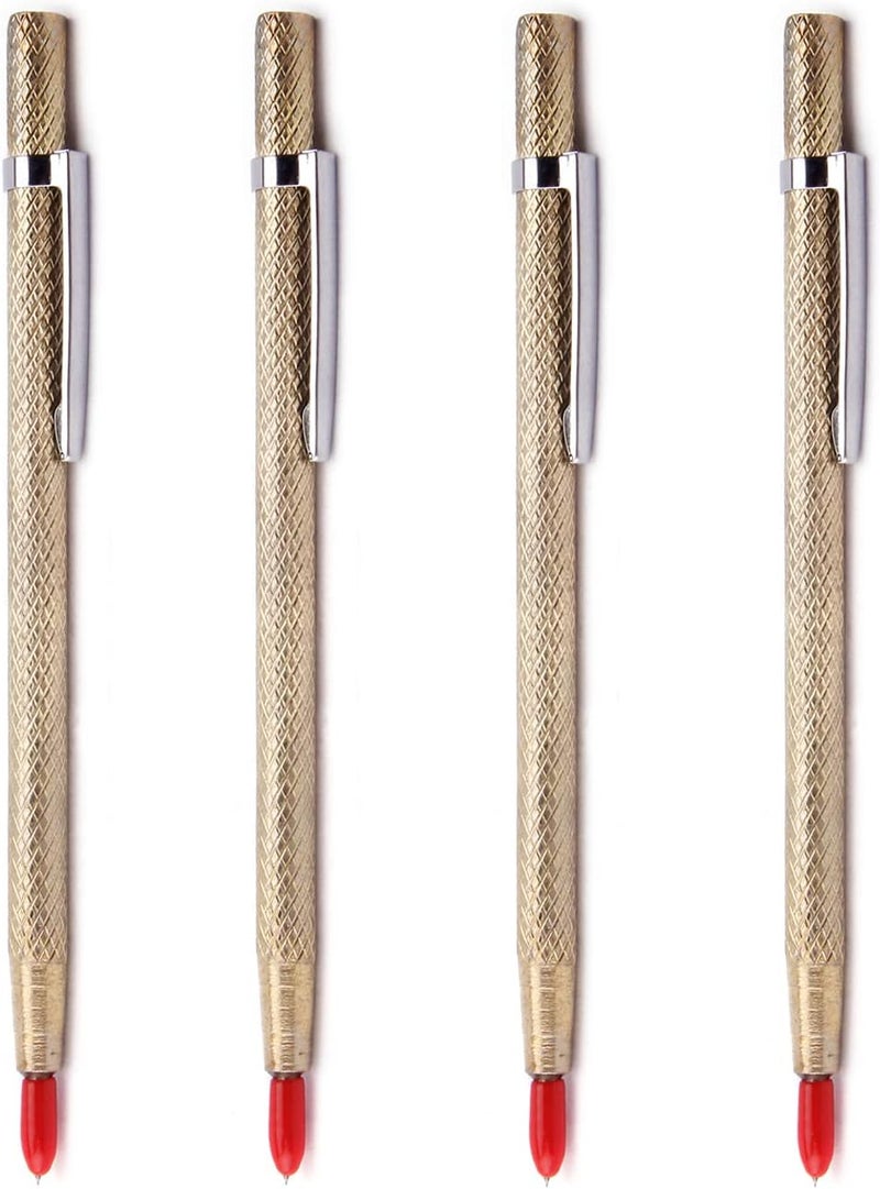 Utoolmart Glass Scribe Tool Engraver Pen Cemented Carbide with Clip Scriber Craft for Glass Metal Engraver Carving Sheet Wood Ceramics Stone DIY 6pcs - Image 4