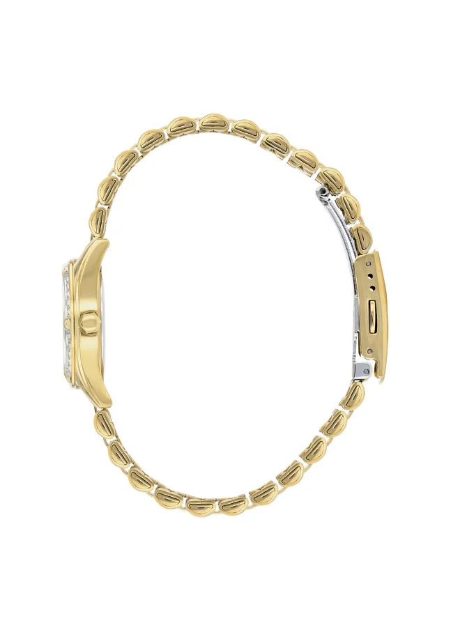 سيتيزن Women's Analog Tonneau Shape Stainless Steel Wrist Watch EU6062-50D - 26 Mm