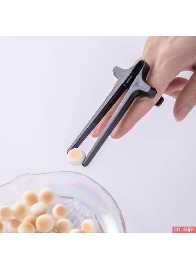 Generic - Multifunctional Snack Clip Not Dirty Hands Potato Chips Plastic Food Clip Kitchen Food Clip Small Clip To Eat Other-Color:Black Pair Limited Time - Image 1