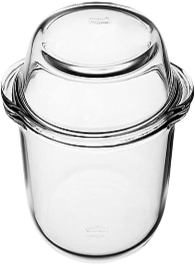 Borcam Round Casserole with Cover - 2.1L