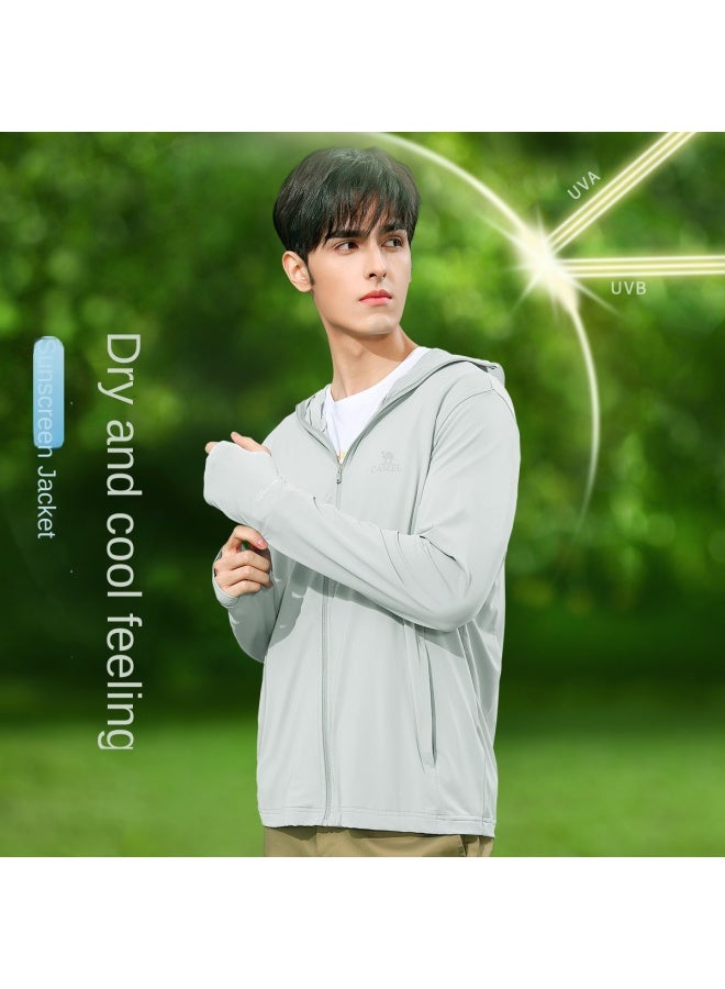 camel Upf50+ High Uv Protection Cooling Sun Shirt For Men - Quick-dry Ice Feel Anti-uv Skin Jacket - Image 4