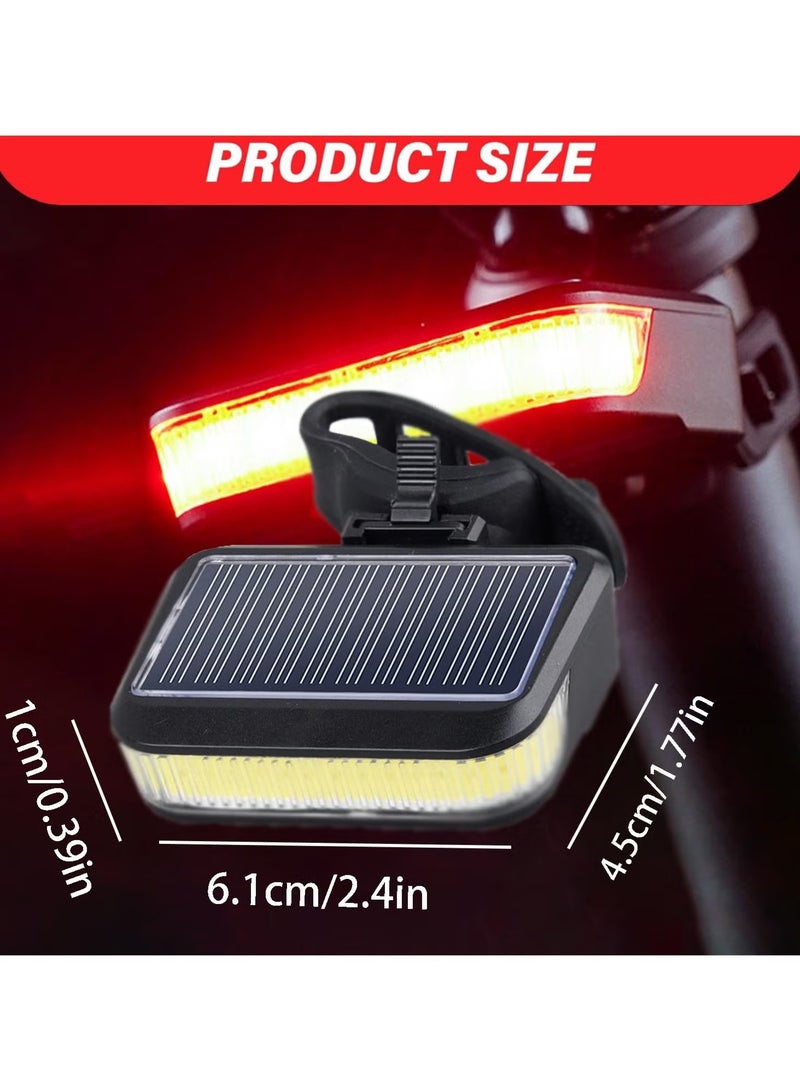 ZVEV Bicycles Rear Light Solar | Solar Powered Back Light - Rear Light Cycling Accessories, Waterproof, Bikes Safety Warning Light, for Road Bikes City Bikes - Image 2