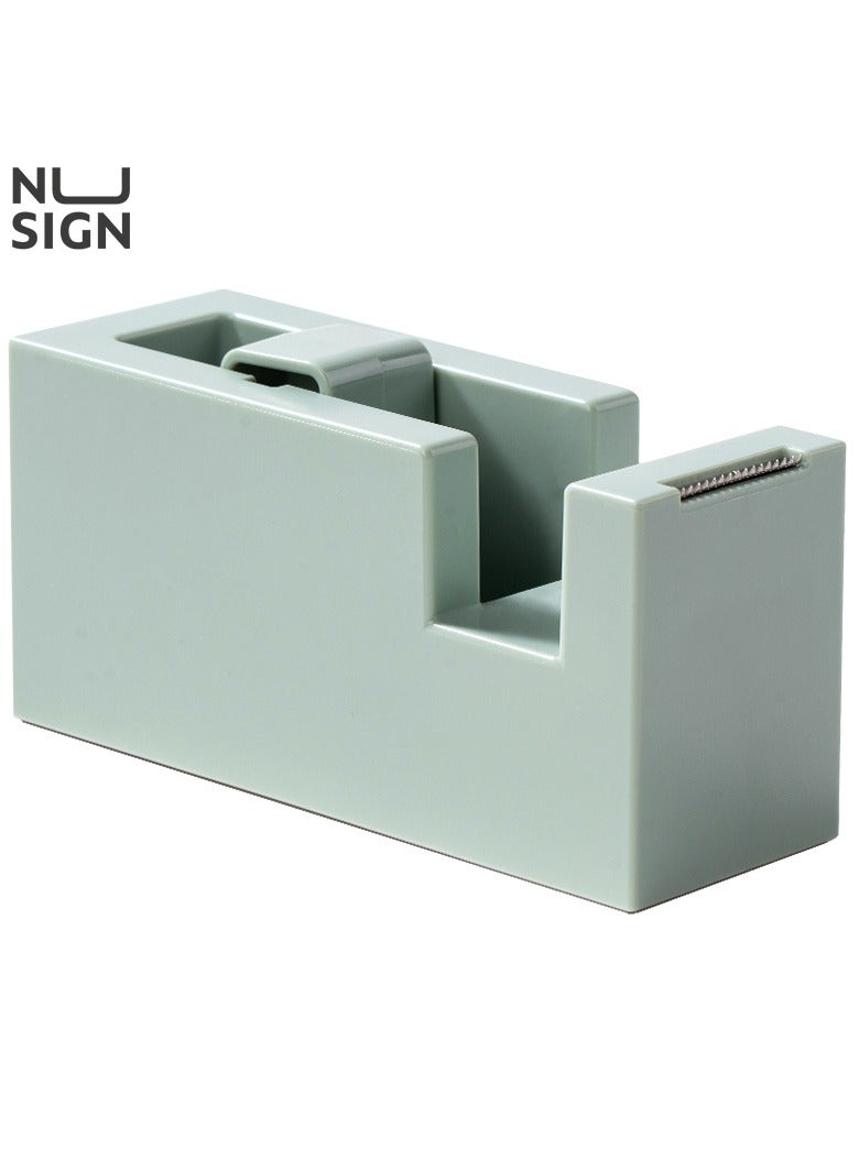 Deli Nusign ENS121 Modern Tape Dispenser - 18-60mm Width, 1Cr17 Blade & Non-Slip Silicone Base, Green - Image 1