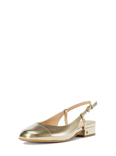 Michael Kors Women's Perla Flex Sling Flat, Pale Gold, 9.5 - Image 3
