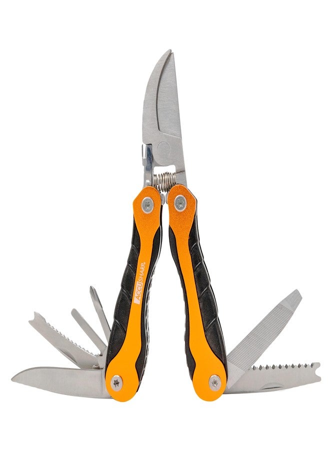 AccuSharp Sportsman's 11-in-1 Multitool with H& Pruner/Clippers, Portable, Foldable & Compact Multipurpose Tool Shear for Outdoor Use, Gardening, Hunting, Fishing, Hiking, Survival & Camping - Image 2