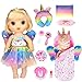 iBayda Doll Clothes Accessories Set Include Dress Pillow Sleeping Bag Toys Play Set for 10 12 Inch Dolls 14 to 145 Inch Dolls No Doll - Image 3