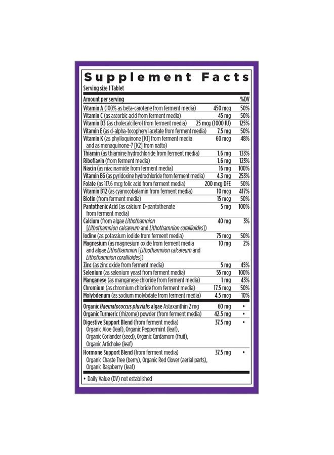 New Chapter Women's Multivitamin 50 Plus for Cellular Energy, Heart & Immune Support with 20+ Nutrients + Astaxanthin - Every Woman's One Daily 55+, Gentle on The Stomach, 72 Count - Image 2