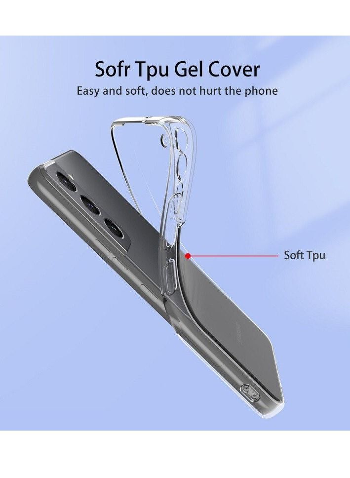 BORTONY Galaxy S23 Plus Case Transparent Thin Soft Back Cover Shockproof Anti Scratch TPU Protective Phone Case Cover for Samsung Galaxy S23 Plus 2023 - Image 2