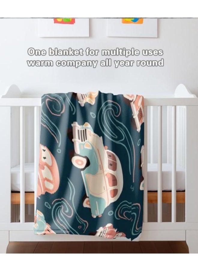 عام بطانية رقيقة من الفانيلا الكرتونية للأطفال أو الطلاب (دافئة ومريحة ومناسبة للنوم والألعاب) 100 سم * 150 سم - Image 4