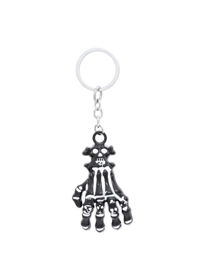 NIBEMINENT Zinc Antique Skull Hand Keychain