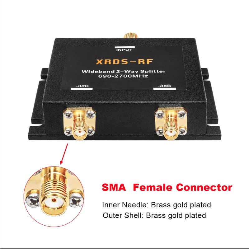 XRDS -RF Wide-Band 2 Way Splitter-3dB SMA Female-50 Ohm Cellular Signal Splitter for 4G/LTE System by XRDS-RF - Image 2