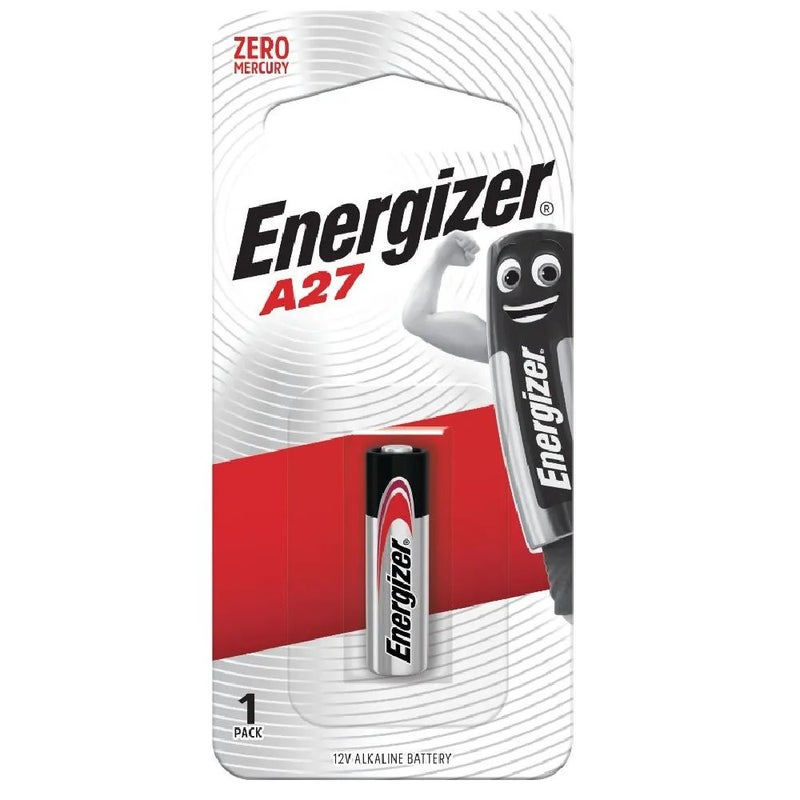 Energizer A27 Alkaline Battery 12V Power With Zero Mercury- Single pc