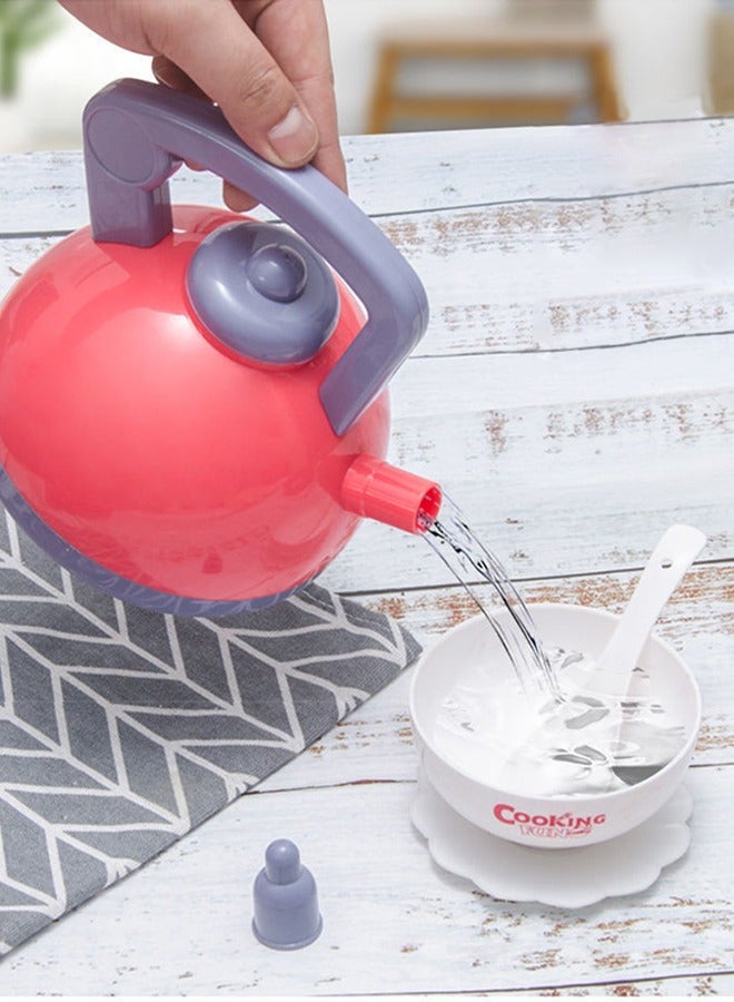 GROIC 61Pcs Kids Play Kitchen Toys Set, Cooking Playset, Pretend Kitchen Toys, Cookware Set with Light and Sound for Toddlers Boys Girls - Image 5