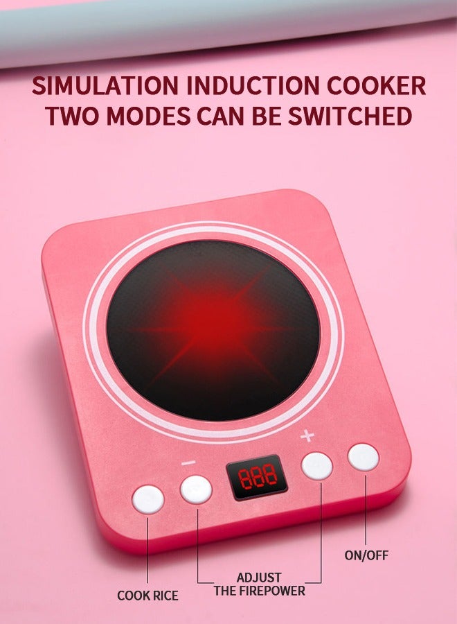 GROIC 61Pcs Kids Play Kitchen Toys Set, Cooking Playset, Pretend Kitchen Toys, Cookware Set with Light and Sound for Toddlers Boys Girls - Image 4