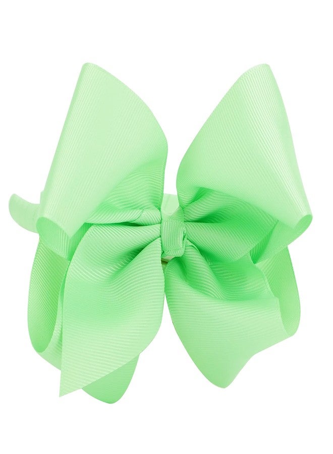 MEEDEE Mint Green Headband Girls Big Bow Grosgrain Headbands Hair Fashion Accessories for Girls Toddlers Children Theme Party Decoration School Dress Hair Band - Image 2