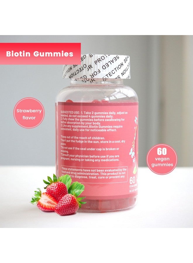 Wins Town Biotin Gummies, Supports Healthier Hair, Skin & Nails for All Ethnicities & Types, 60 Count - Image 5
