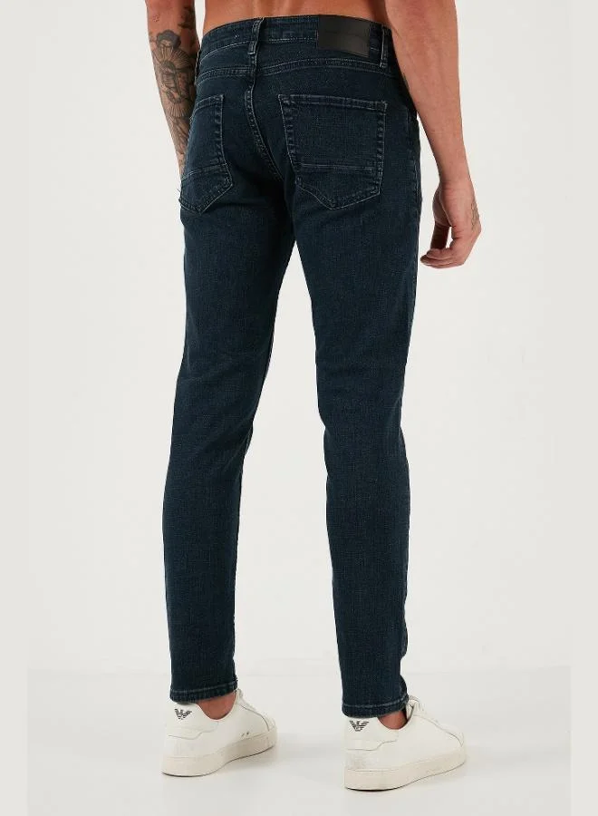 Buratti  Buratti Stretch Cotton Slim Fit Normal Waist Skinny Leg Jeans Men's JEANS 1124C46NAPOLI for Men | Best Price UAE