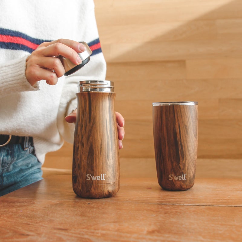 S'well Traveler Tumbler, 16 oz, Teakwood - Image 5