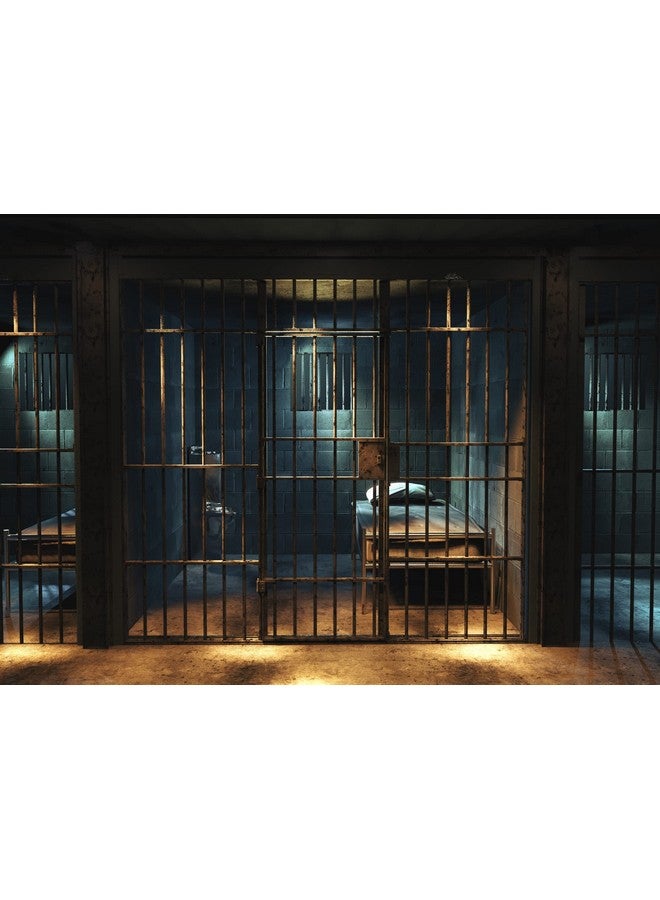 Loccor Prison Backdrop Fabric 10X6.5Ft Old Fashioned Jail Cell Bars Photography Background Police Gangster Themed Party Criminal Mug Shot Halloween Decoration For Kids Adults Youtube Video Photo Props  - Image 4