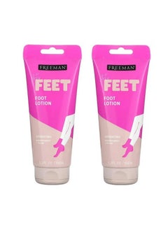 Freeman Flirty Feet Hydrating Foot Lotion, Peppermint And Plum, 5.3 Fl Oz, Pack Of 2 