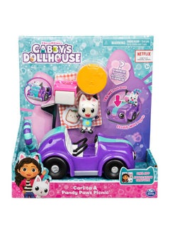 Gabby's Dollhouse Gabby's Dollhouse Carlita Car & Pandy Paws Collectible Figures  - Image 2